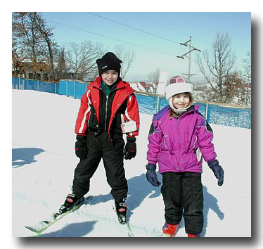 Skiing fun with cousin Danica!